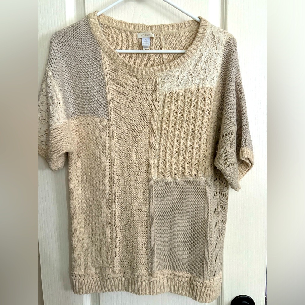 Gorgeous Chicos sweater. Size one.‎ This is super soft super cute